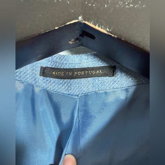 J.Hilburn Light Blue Tailored Men’s Suit – Modern Fit Wedding Business Formal - Picture 10 of 17